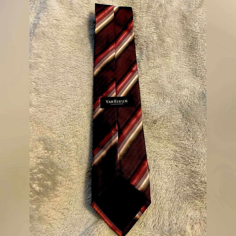 Vintage Van Heiden Men's Tie Brown